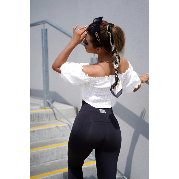 Legginsy modelujące / BRYCZES / BLACK / Double Push / Wysoki stan /  XS - S - M - L - XL